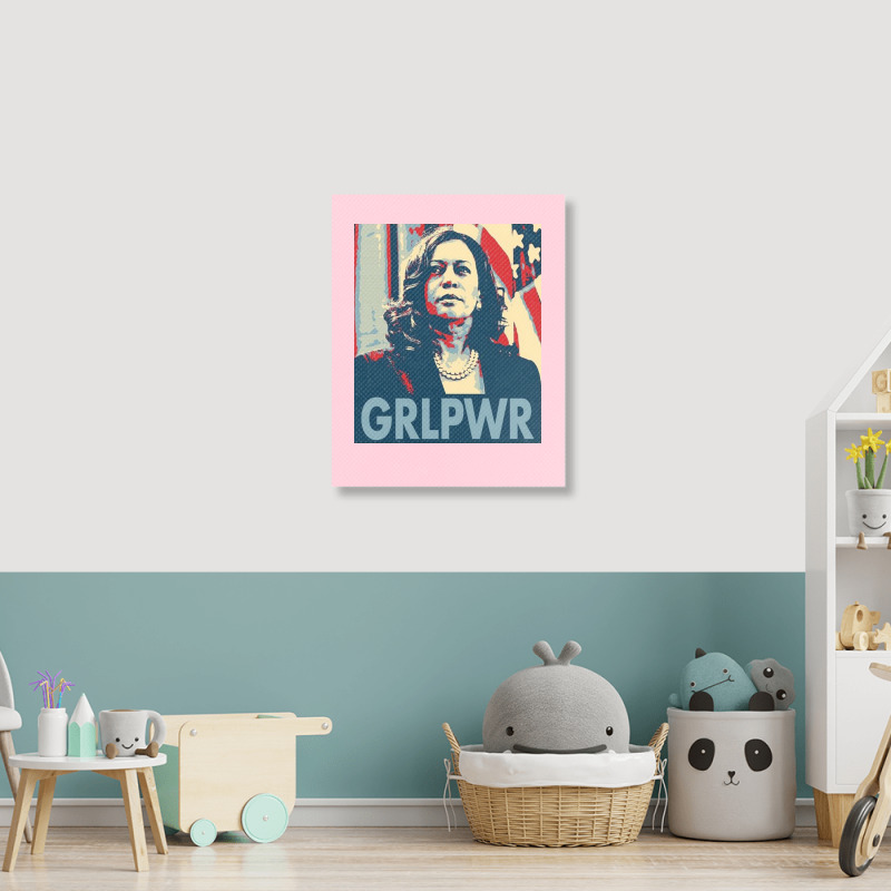 Kamala  Grlpwr  Cute Portrait Canvas Print | Artistshot