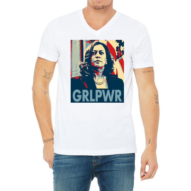 Kamala  Grlpwr  Cute V-neck Tee | Artistshot