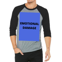 Emotional Damage Meme Black Text  Boy 3/4 Sleeve Shirt | Artistshot