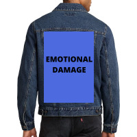 Emotional Damage Meme Black Text  Boy Men Denim Jacket | Artistshot