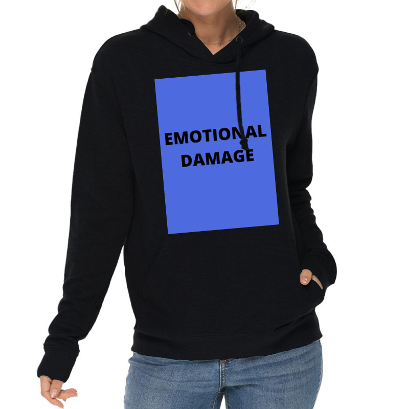 Emotional Damage Meme Black Text  Boy Lightweight Hoodie | Artistshot