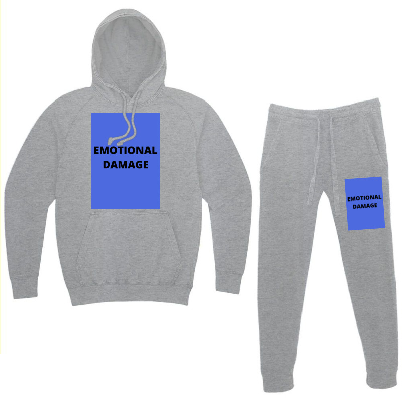 Emotional Damage Meme Black Text  Boy Hoodie & Jogger Set | Artistshot