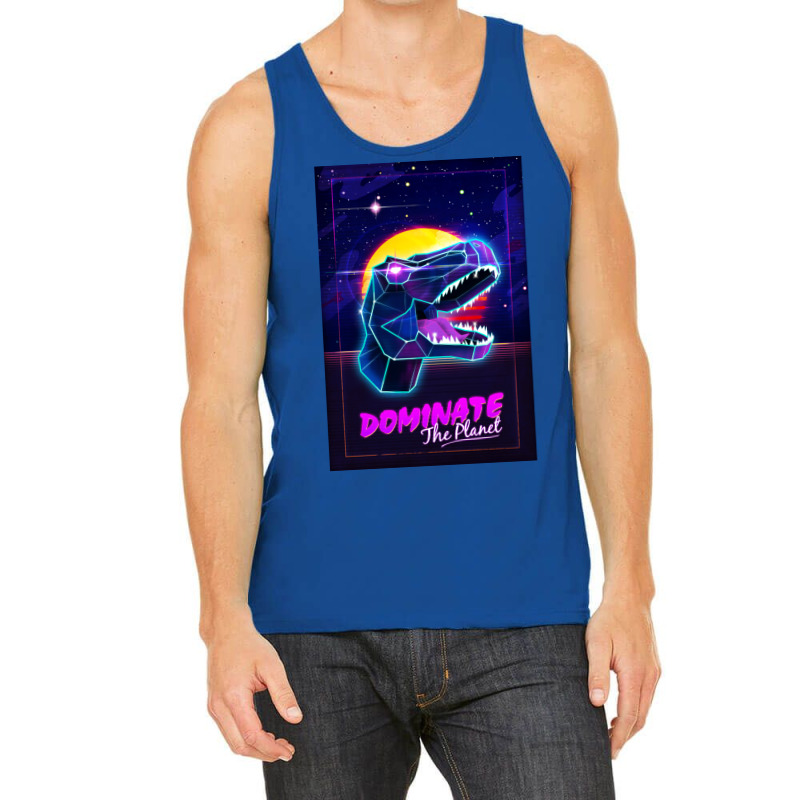 Electric Jurassic Rex   Dominate The Planet Tank Top by Luxurian1410 | Artistshot