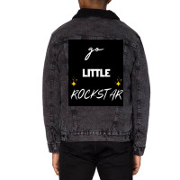 Go Little Rock Nostalgia Girl Unisex Sherpa-lined Denim Jacket | Artistshot