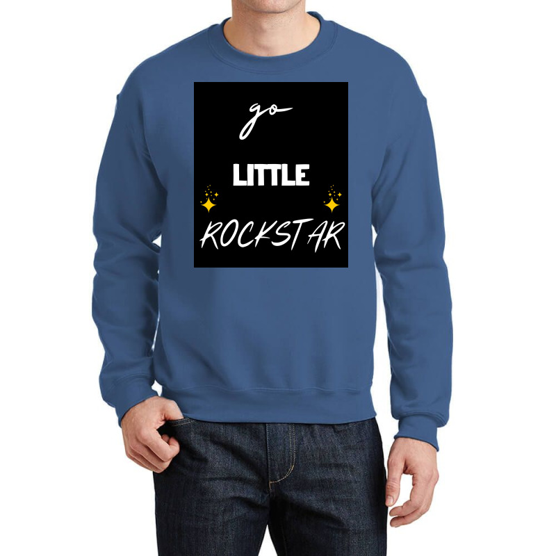 Go Little Rock Nostalgia Girl Crewneck Sweatshirt | Artistshot