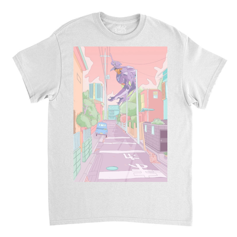 Pastel Neon Genesis Evangelion Poster Nostalgia Classic T-shirt | Artistshot