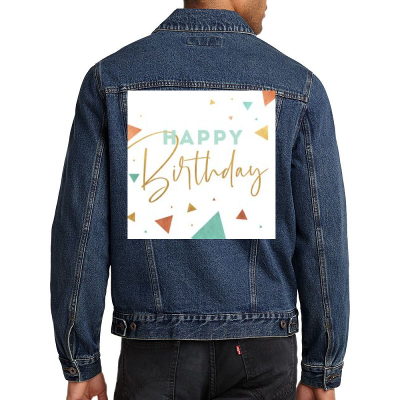 Happy Birthday  Summer Boy Men Denim Jacket | Artistshot