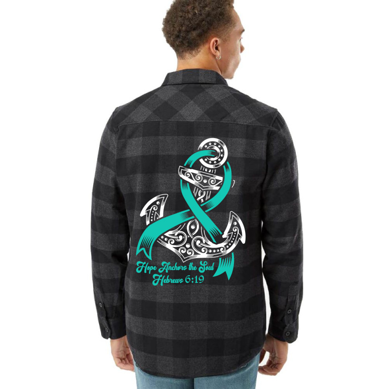 Myasthenia Gravis Awareness  Hope Anchors The Soul Flannel Shirt | Artistshot