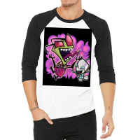 Invader Zim Classic  Vintage 3/4 Sleeve Shirt | Artistshot