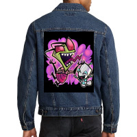 Invader Zim Classic  Vintage Men Denim Jacket | Artistshot