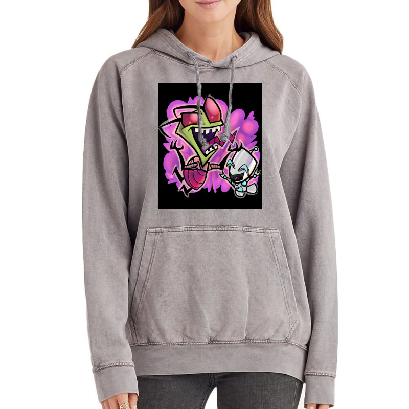 Invader Zim Classic  Vintage Vintage Hoodie | Artistshot