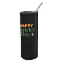 St Patricks Day T  Shirt Happy St Patricks Day T  Shirt Skinny Tumbler | Artistshot