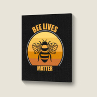 Bee Lives Matter Portrait Canvas Print | Artistshot