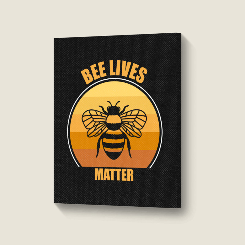 Bee Lives Matter Portrait Canvas Print | Artistshot