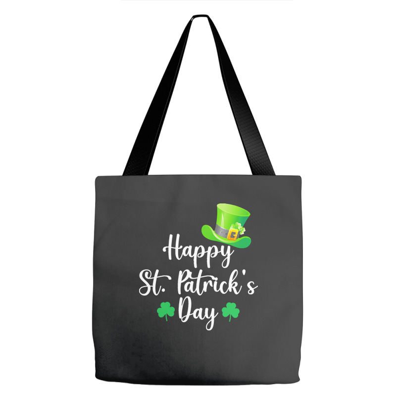 St Patricks Day T  Shirt Happy St. Patrick's Day Green T  Shirt Tote Bags | Artistshot