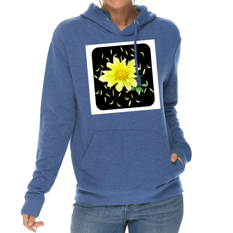 Pocket Yellow Flower  Stars Lightweight Hoodie | Artistshot