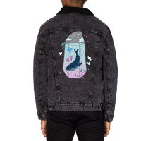 Celestial Aquarium Unisex Sherpa-lined Denim Jacket | Artistshot