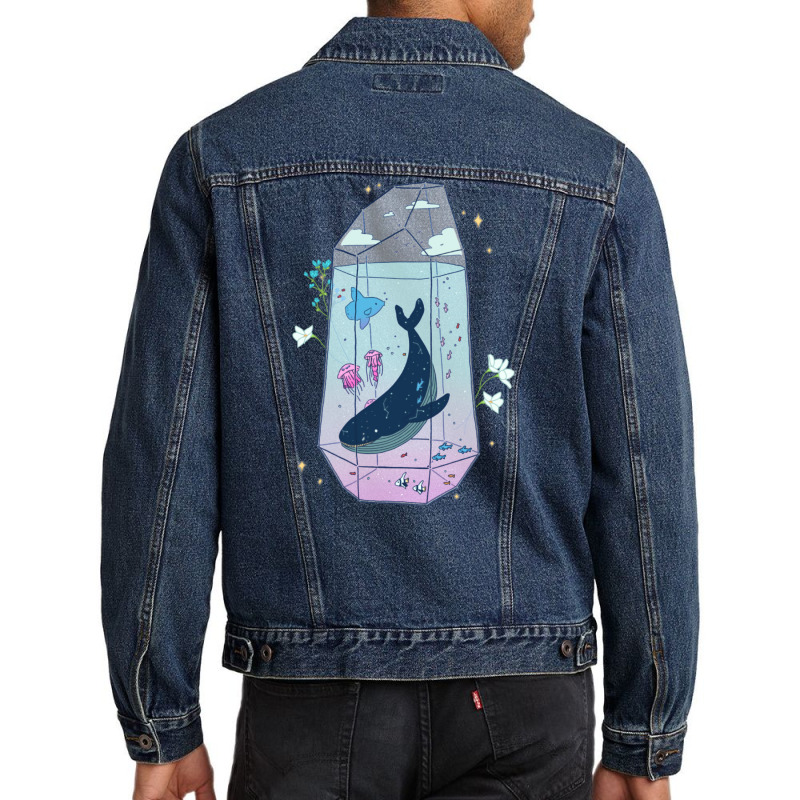 Celestial Aquarium Men Denim Jacket by mannoakciu | Artistshot