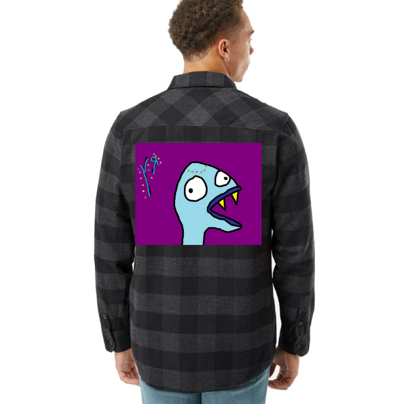 Quotfish Man Monsterquot By Richard F Yates Poster Travel Flannel Shirt | Artistshot