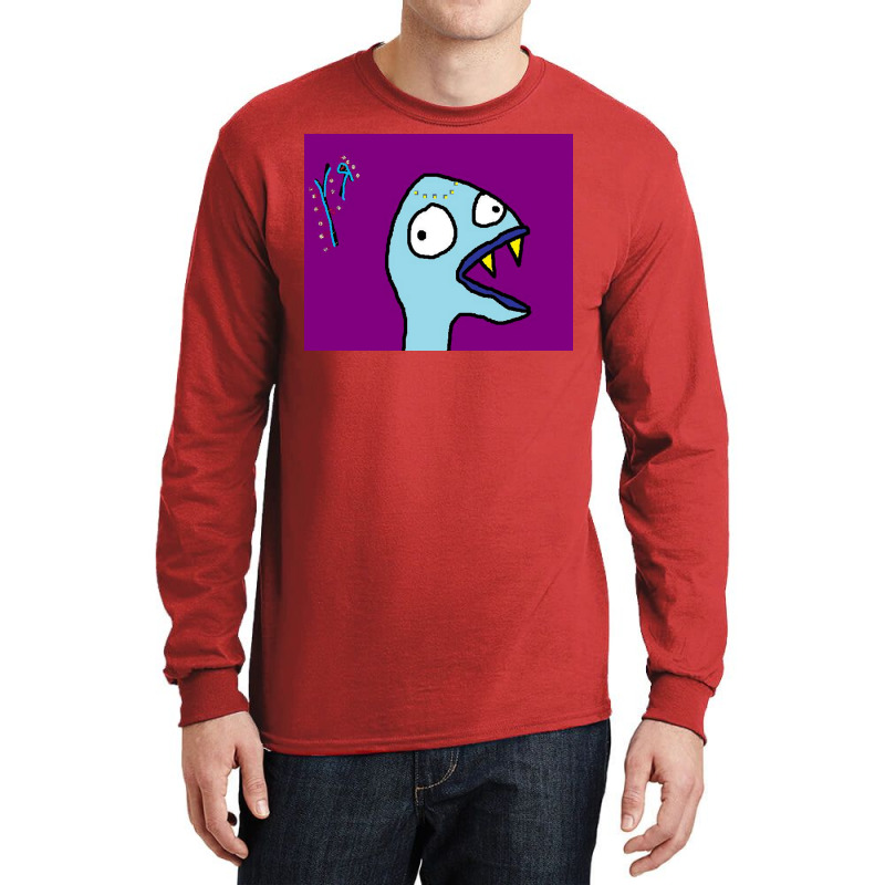 Quotfish Man Monsterquot By Richard F Yates Poster Travel Long Sleeve Shirts | Artistshot