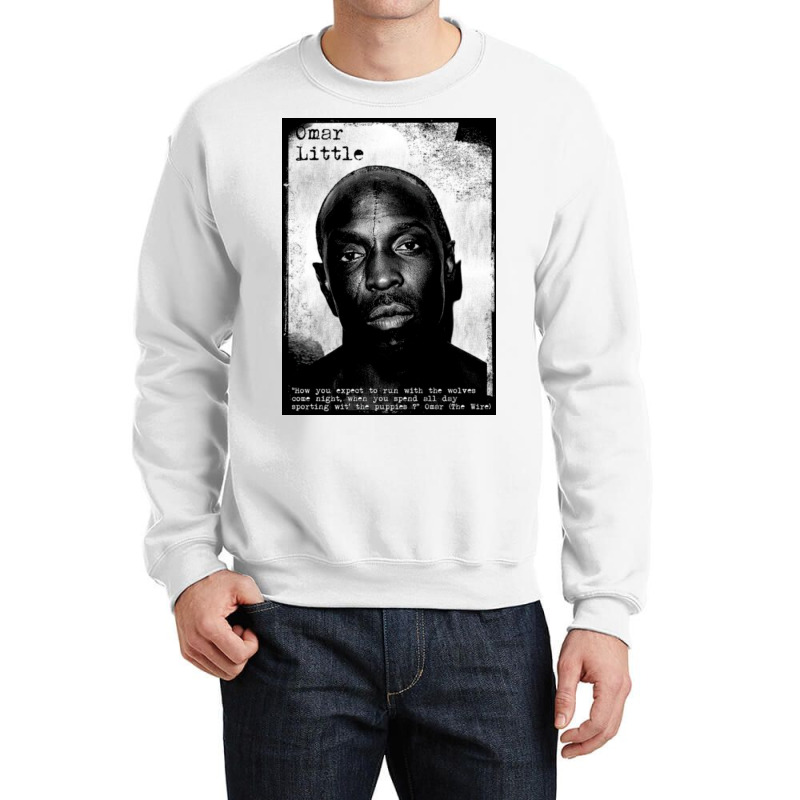 Omar The Wire Poster Tumblr Crewneck Sweatshirt | Artistshot