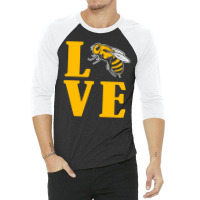 Love Bees Beekeeper Cute Bee 3/4 Sleeve Shirt | Artistshot