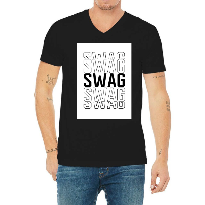 Swag  Cool Green V-neck Tee | Artistshot