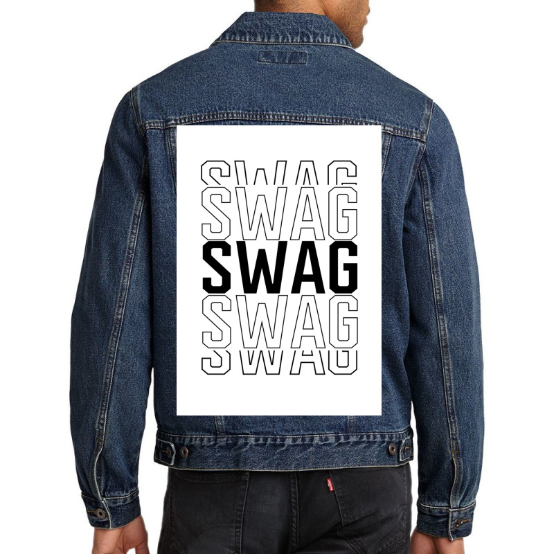 Swag  Cool Green Men Denim Jacket | Artistshot