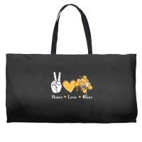 Peace Love Bees Weekender Totes | Artistshot