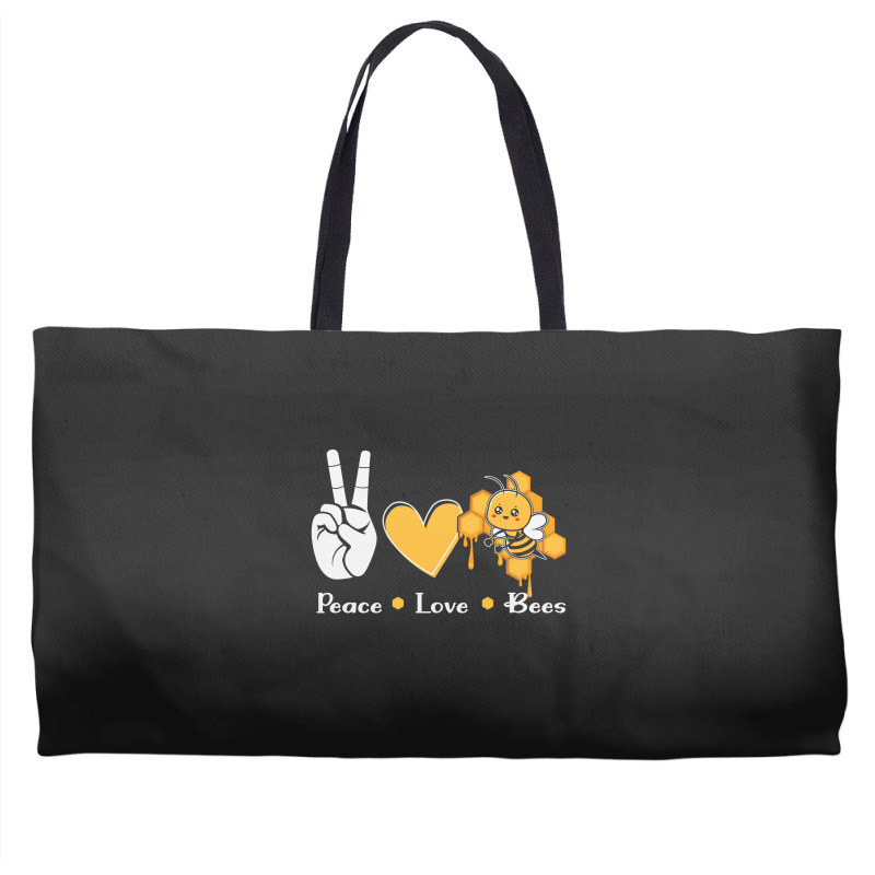 Peace Love Bees Weekender Totes | Artistshot