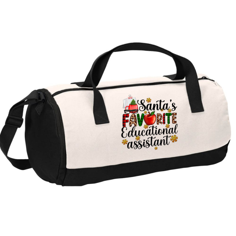 Santa's Favorite Educational Assistant Duffel Bag | Artistshot