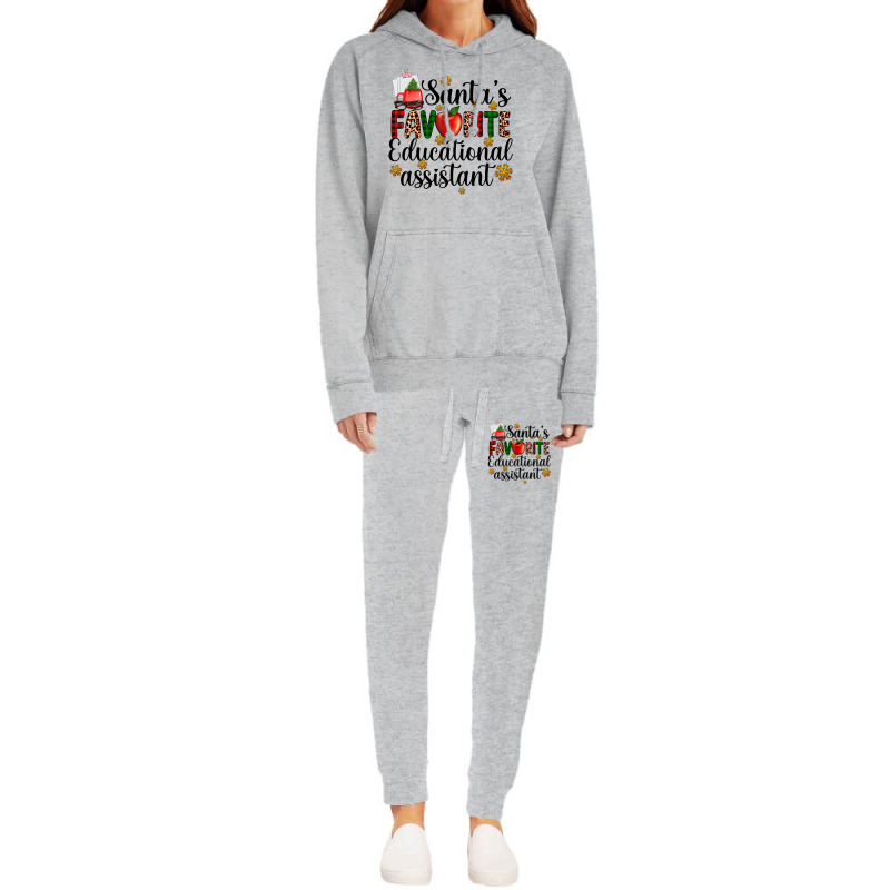 Santa's Favorite Educational Assistant Hoodie & Jogger Set | Artistshot