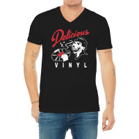 Delicious Retro Hip Hop Print Classic V-neck Tee | Artistshot