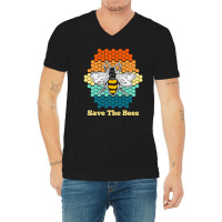 Save The Bees – Honey Bee V-neck Tee | Artistshot