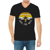 Retro Vintage Bumble Bee Save The Bees V-neck Tee | Artistshot