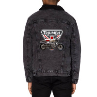 Traomph Motorcycles Unisex Sherpa-lined Denim Jacket | Artistshot