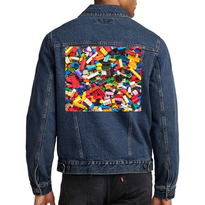 Building Blocks Men Denim Jacket by gajanbasqesu | Artistshot