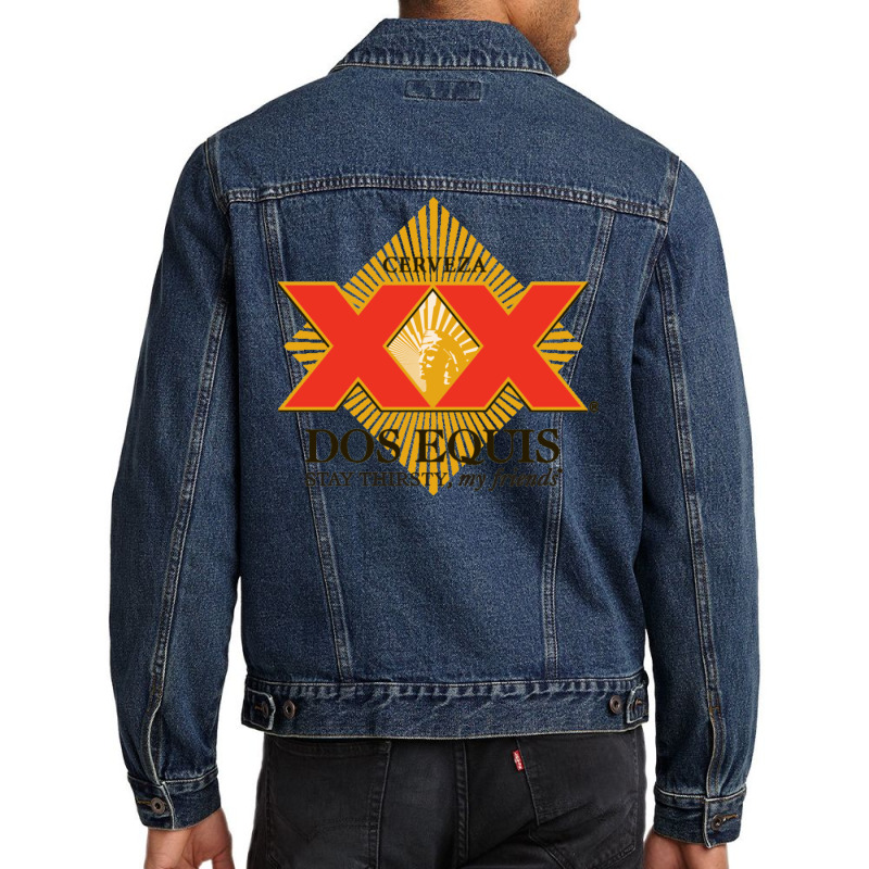 Cervenza Dos Equis Men Denim Jacket by mannoakciu | Artistshot