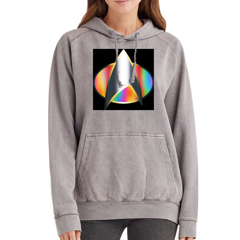 Science Fiction Tv Show Pride Rainbow Badge Insignia Poster Cute Vintage Hoodie | Artistshot