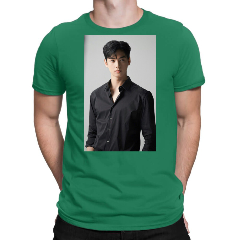 Cha Eunwoo   Handsome Photoshoot T-Shirt by mannoakciu | Artistshot