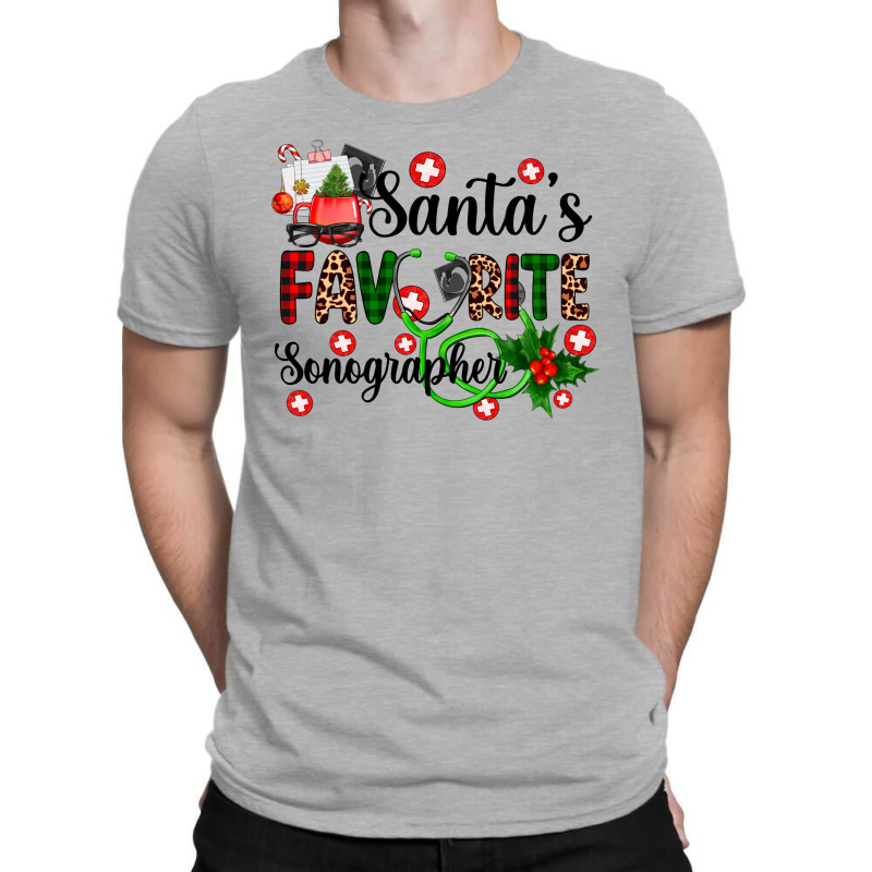 Santa's Favorite Sonographer T-shirt | Artistshot