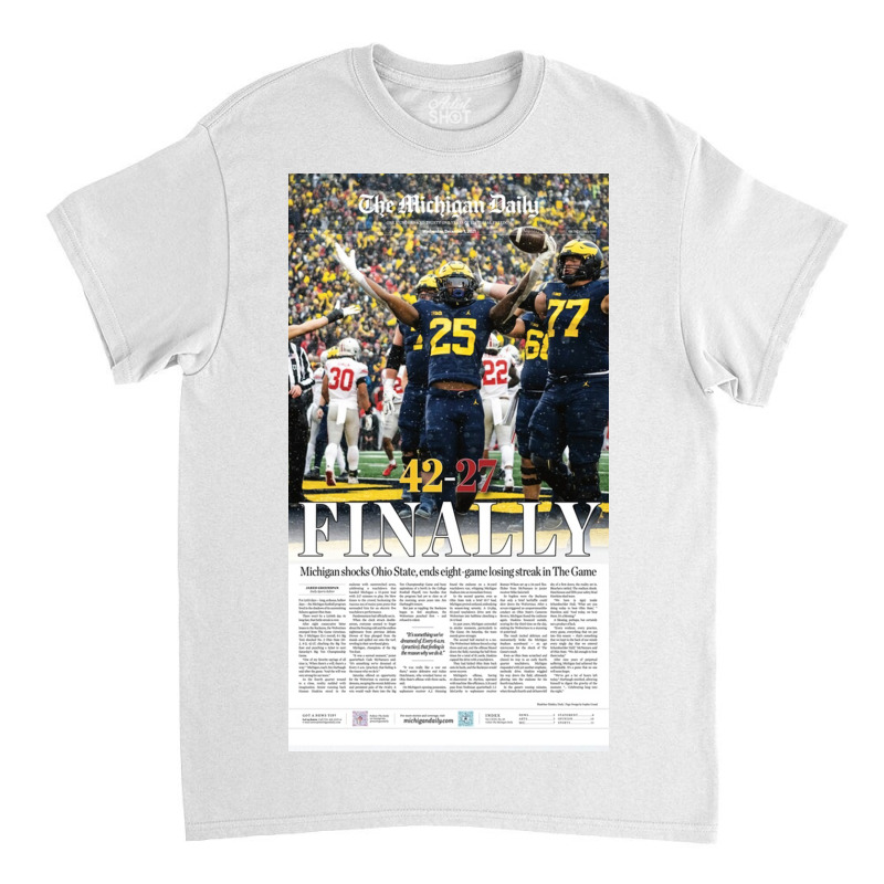 The Michigan Daily Front Cover  Gift Classic T-shirt | Artistshot