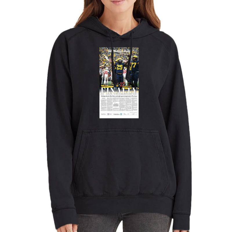 The Michigan Daily Front Cover  Gift Vintage Hoodie | Artistshot