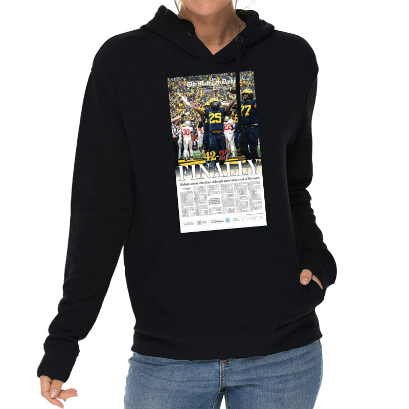 The Michigan Daily Front Cover  Gift Lightweight Hoodie | Artistshot