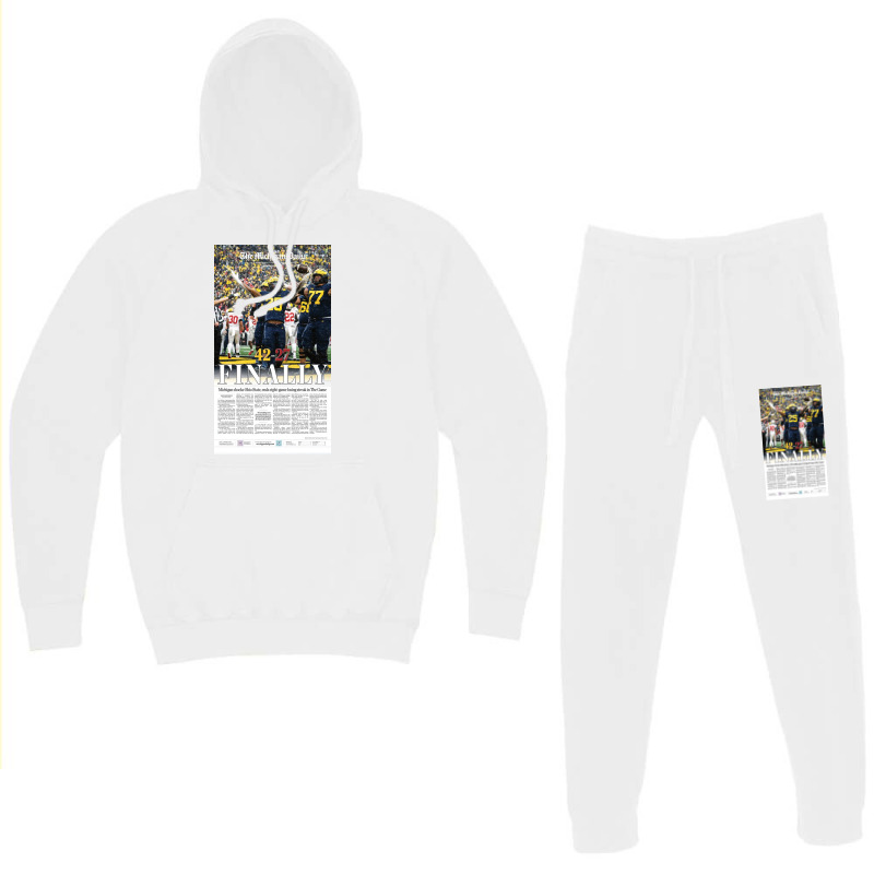 The Michigan Daily Front Cover  Gift Hoodie & Jogger Set | Artistshot