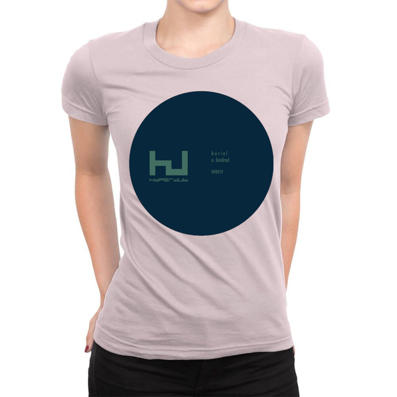 Burial   Kindred   Record Print Ladies Fitted T-Shirt by gajanbasqesu | Artistshot