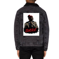 Tyrone Biggums Dare 2 Poster Yellow Unisex Sherpa-lined Denim Jacket | Artistshot