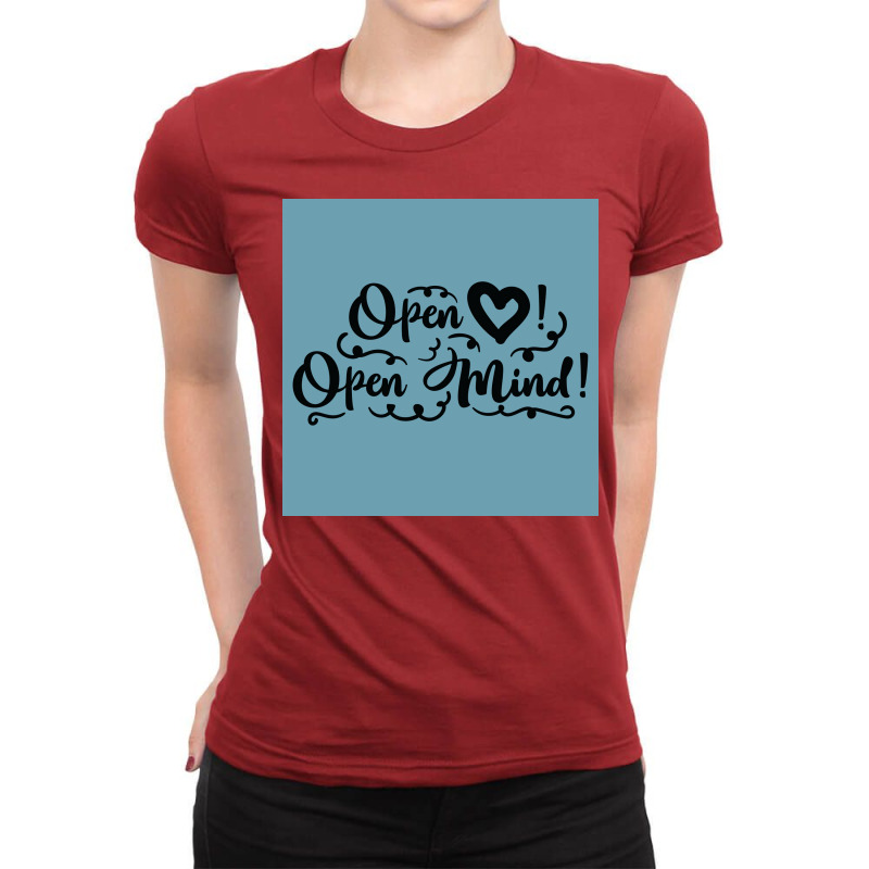 Open Heart Open Mind  Trending Ladies Fitted T-Shirt by afonihakjaea | Artistshot