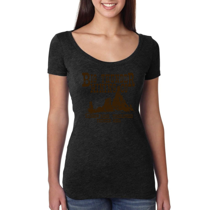 Big Thunder Mining Co Women's Triblend Scoop T-shirt by LindsayAnnSkog | Artistshot