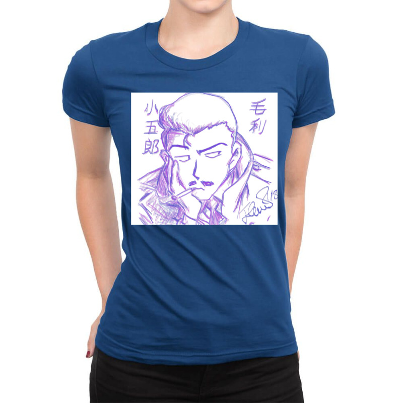 Detective Conan   Kogoro Mori Ladies Fitted T-Shirt by Minorityoxbird | Artistshot